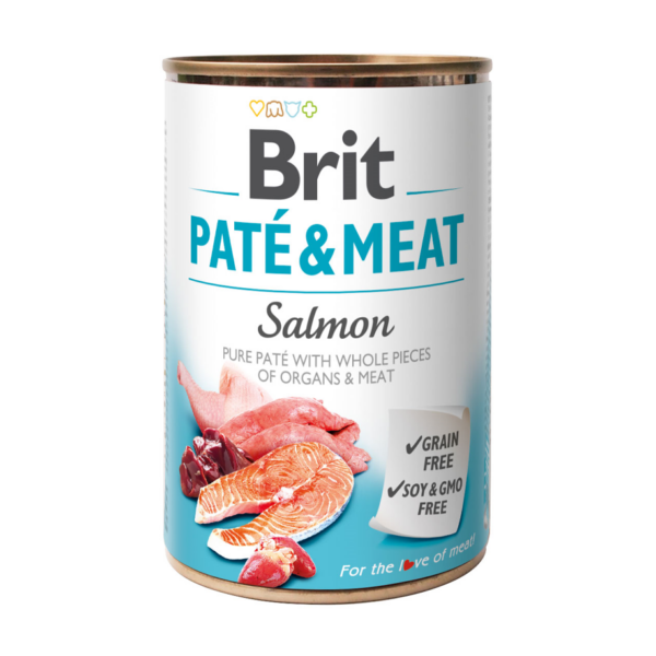 Brit Pate & Meat Z Łososiem 400g