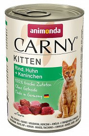 Animonda Cat Carny Kitten Wołowina, Kurczak + Królik 400g