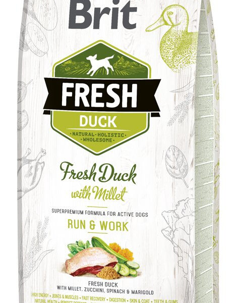Brit Fresh Duck & Millet Adult Run & Work 12kg