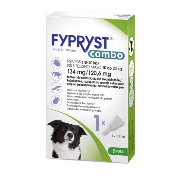 Krka Fypryst Combo Na Pchły I Kleszcze Dla Psa 10–20kg 1 Pipeta