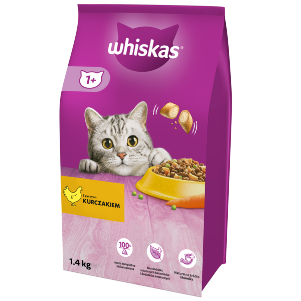 Whiskas Adult Karma Sucha Dla Kotów Kurczak 1,4kg