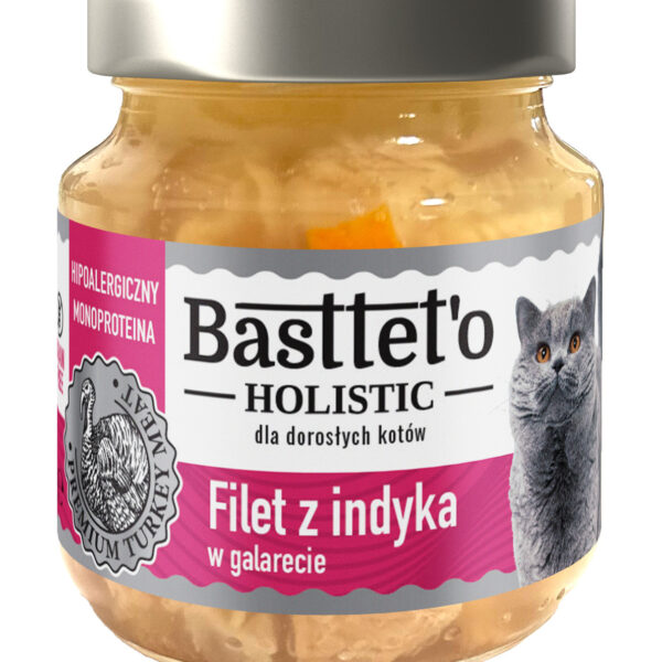 Basttet'o Holistic Filet Z Indyka W Galarecie Dla Kotów 130g