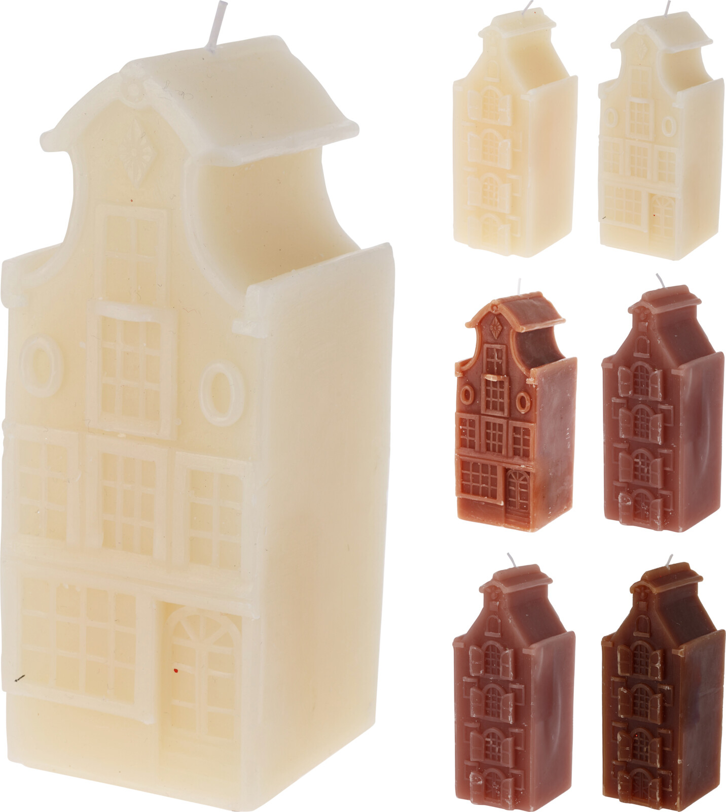 ŚWIECA DOM 16cm mix wzór DESIGN
