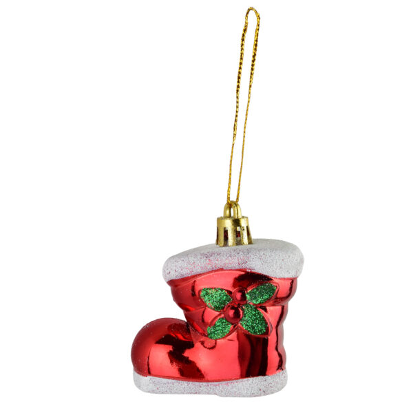 SANTA LILA Komplet 4 bombek But 5x3,5x6 cm