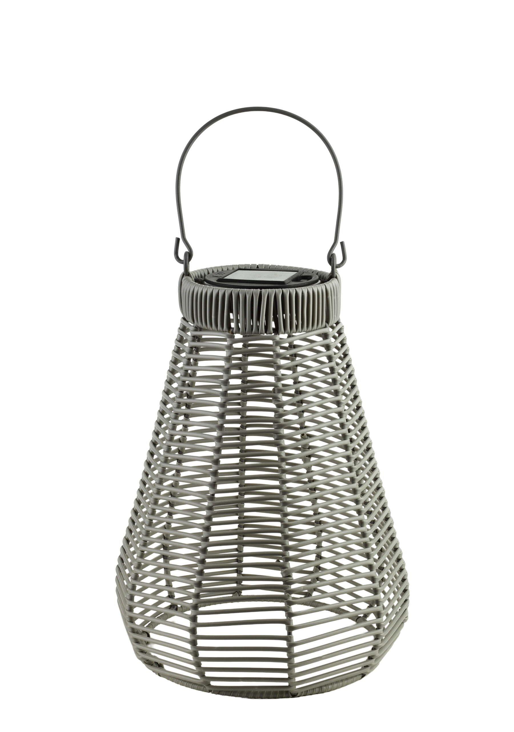 SOKKE GREY Lampion solarny 11,5x21x29/41cm