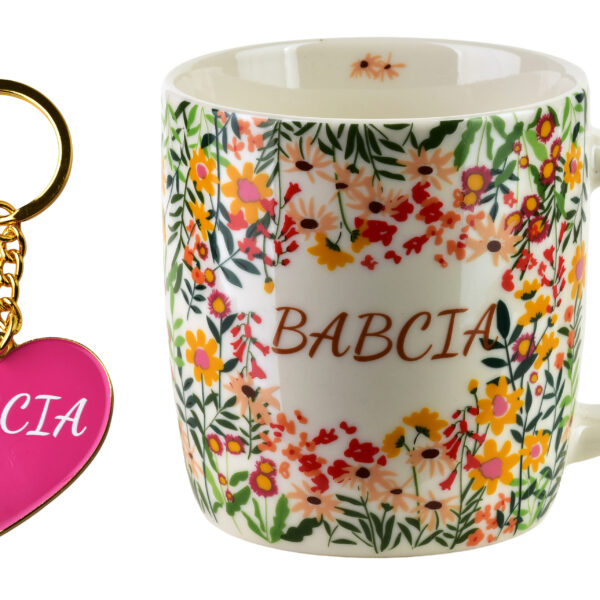 BABCIA Kubek z brelokiem 350ml 8,5x12x9cm