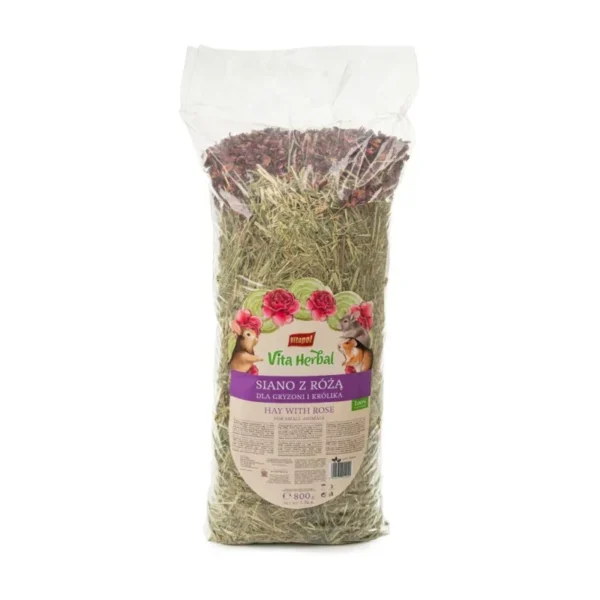 Vitapol Vita Herbal Siano Z Płatkami Róży Dla Gryzoni 800g