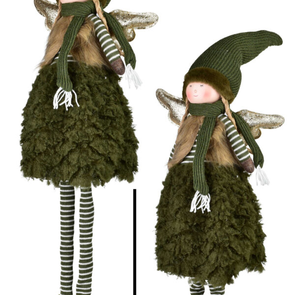 SANTA LILA Figura pluszowa Anioł Dziewczyna 28x17x64cm teleskopowa