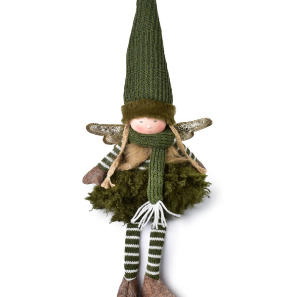 SANTA LILA Figura pluszowa Anioł Dziewczynka 15x10x32/54cm siedząca