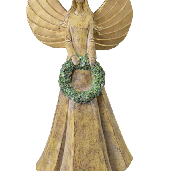 SANTA LILA Figura Anioł LED 20x13x40cm