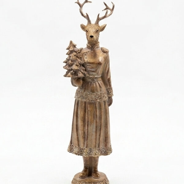 SANTA LILA Figura łoś dziewczyna 10,5x10x41cm
