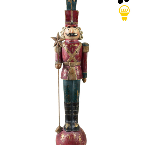 SANTA LILA Figura dziadek 14x12,5x65cm