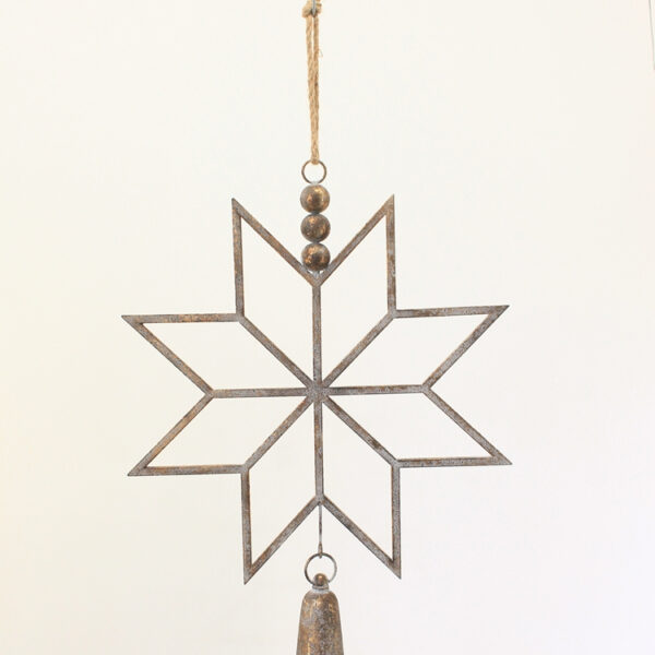 SANTA LILA Zawieszka metalowa gwiazda 46,5x6,5x62cm