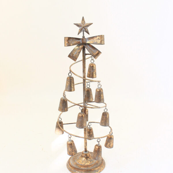 SANTA LILA Choinka metalowa z dzwonków3,5x23,5x65,5cm