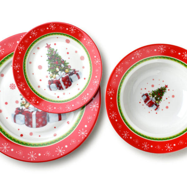 SANTA LILA Komplet 3 talerzy 22cm 300ml/19/27cm