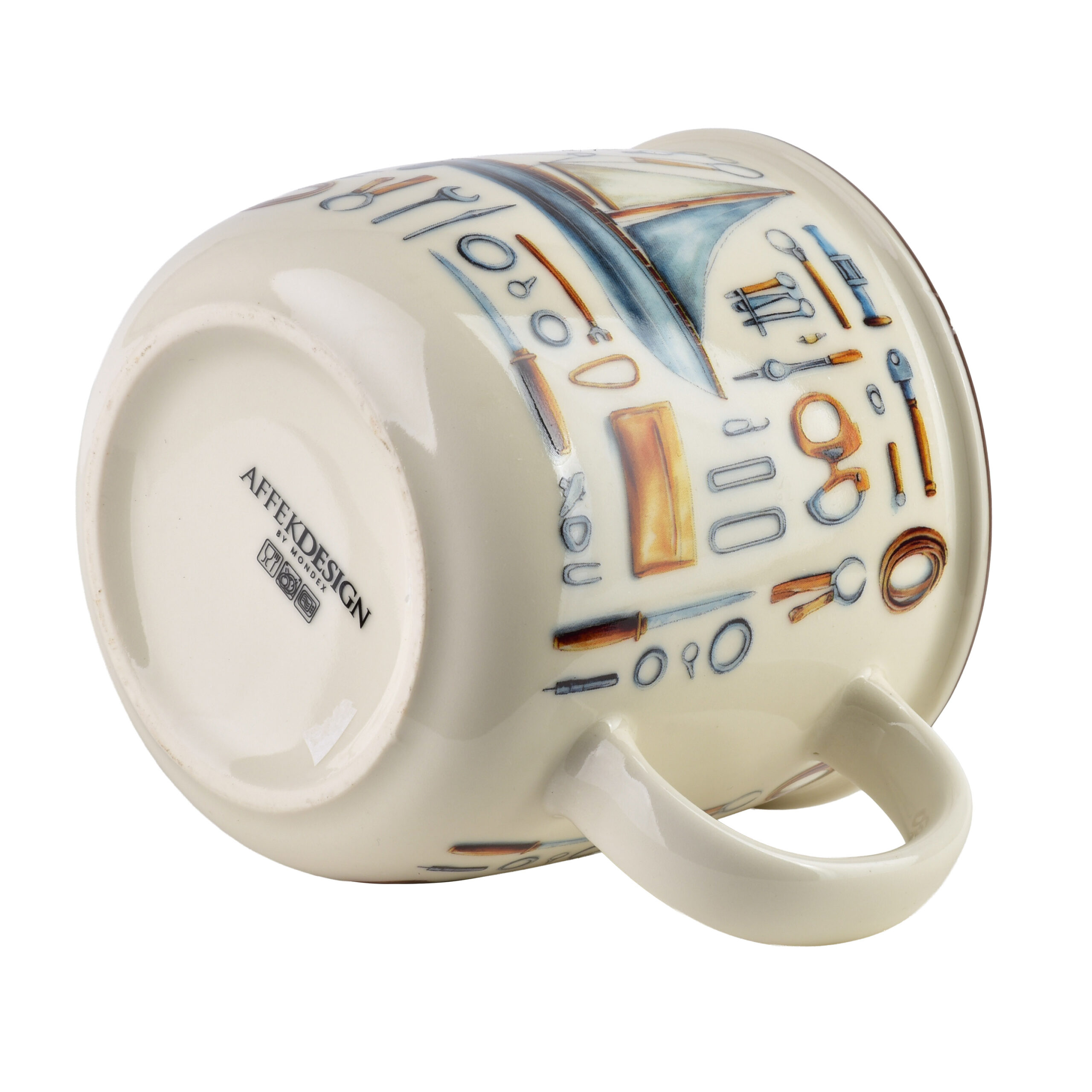 NORMAN Kubek 450ml 9,6x13x9,3cm żaglówka