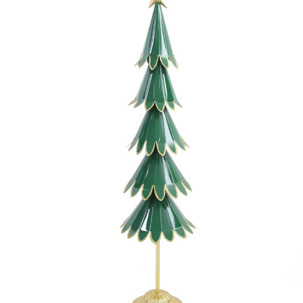 SANTA LILA Figura choinka metalowa 26x18x110cm