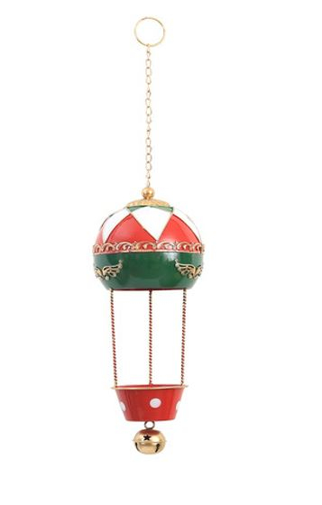 SANTA LILA Zawieszka balon dzwonek 16x38/68cm x łańcuszkiem