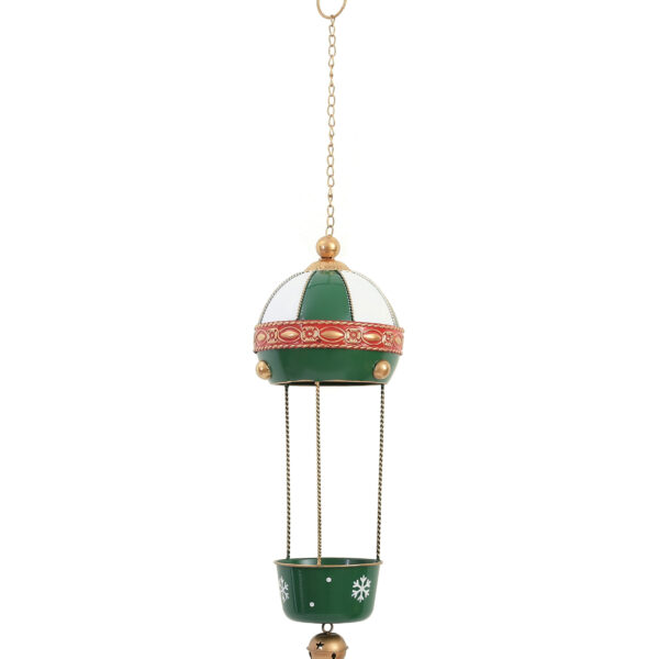 SANTA LILA Zawieszka balon dzwonek 16x38/68cm z łańcuszkiem