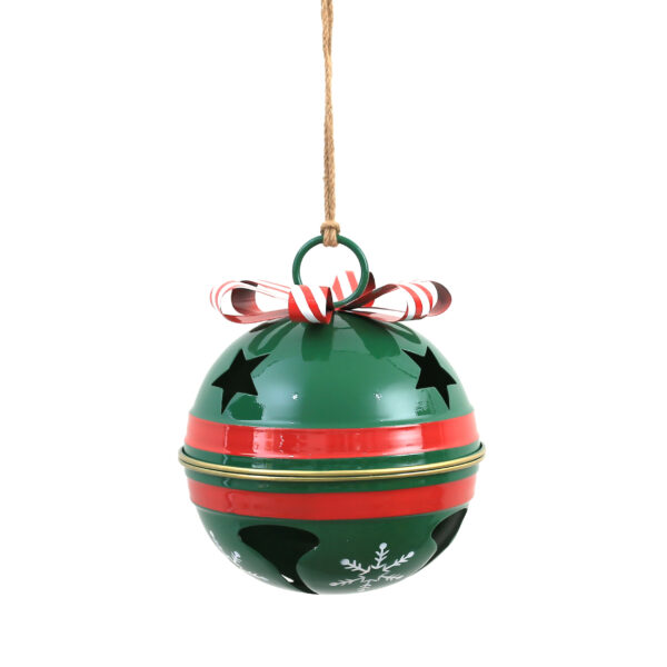 SANTA LILA Bombka metalowa 24,5x24,5x28,5cm