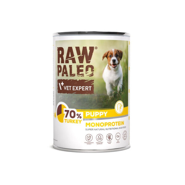 VETEXPERT Raw Paleo Puppy Turkey 400g
