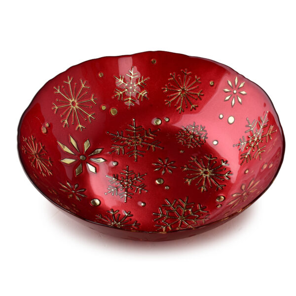 SANTA LILA Misa dekoracyjna 31x31x7,7cm czerwona
