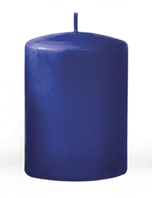 Świeca CLASSIC CANDLES Walec duży 7x7x17,5cm parafinowa granatowa