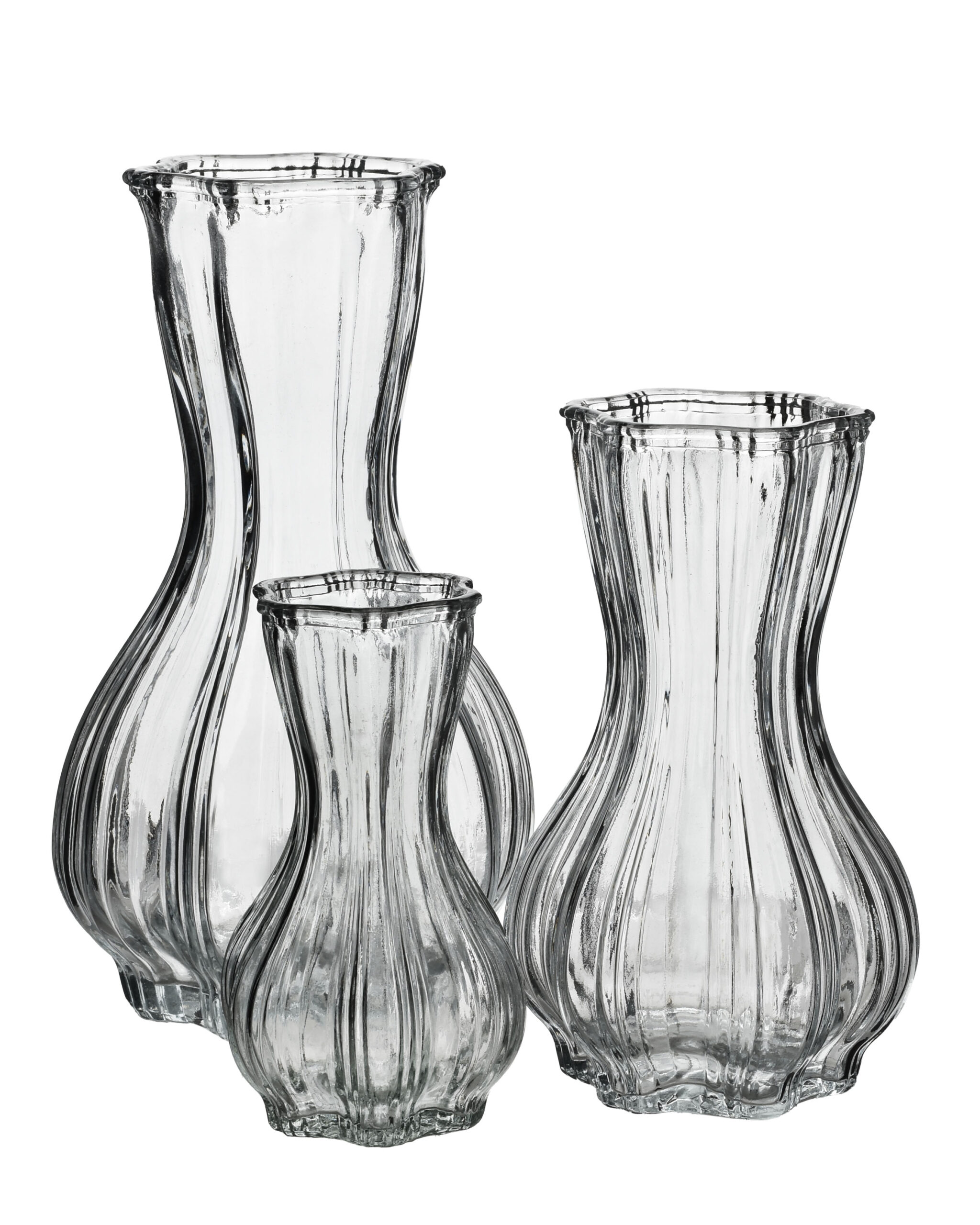 SERENITE Wazon 8,5x20cm przezroczysty szklany