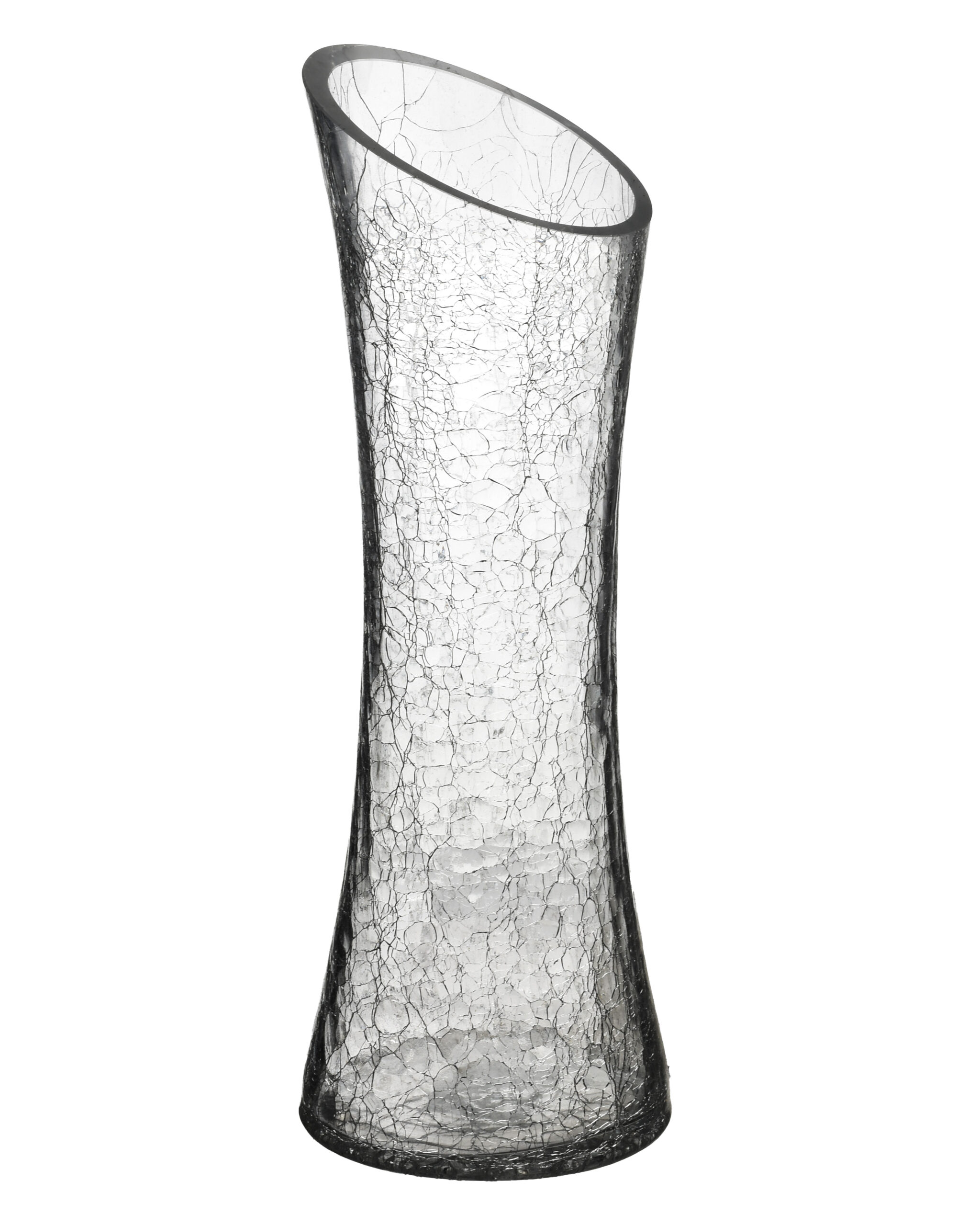 SERENITE Wazon skos 14x14x40cm popękaneszkło