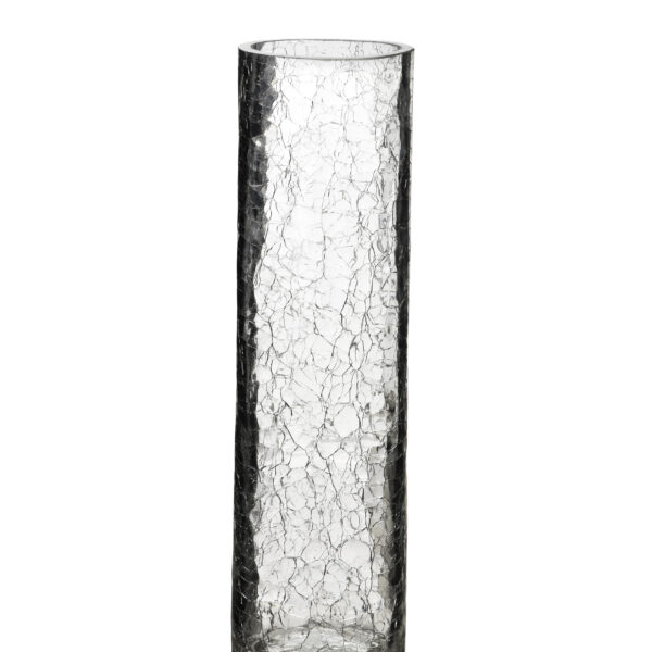SERENITE Wazon cylinder 7x7x25cm popękane szkło