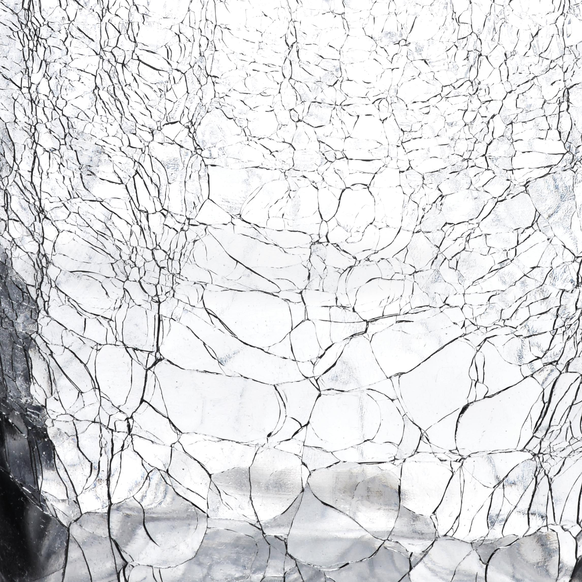 SERENITE Wazon cylinder 15x15x35cm popękane szkło
