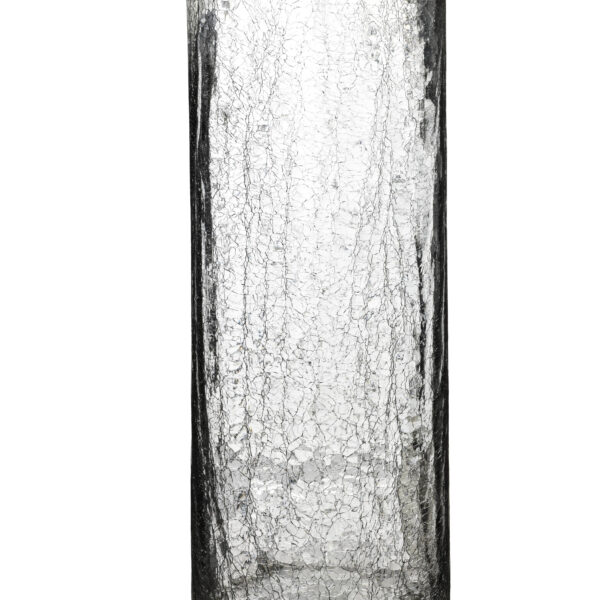 SERENITE Wazon cylinder 15x15x40cm popękane szkło
