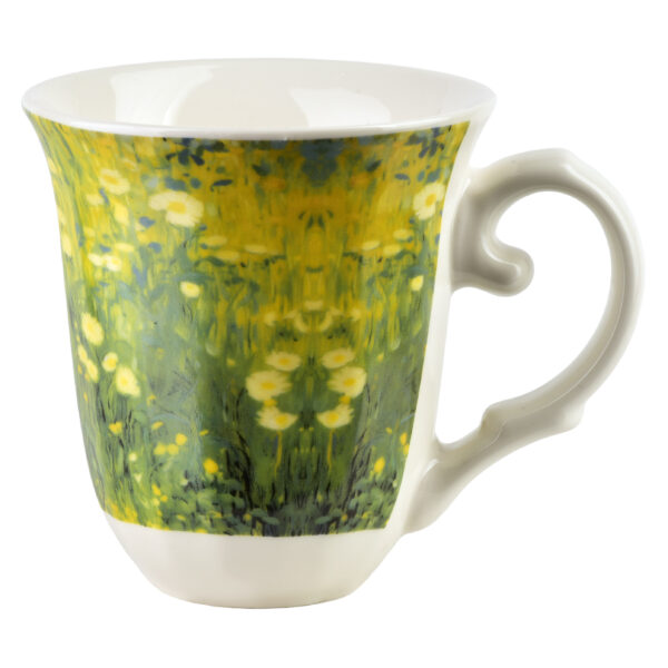 LAVIA Kubek 320ml 9,5x13x10,5cm zielona impresja