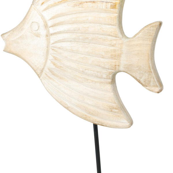 Figurka dekoracyjna ryba z drewna mango26x6x44 cm