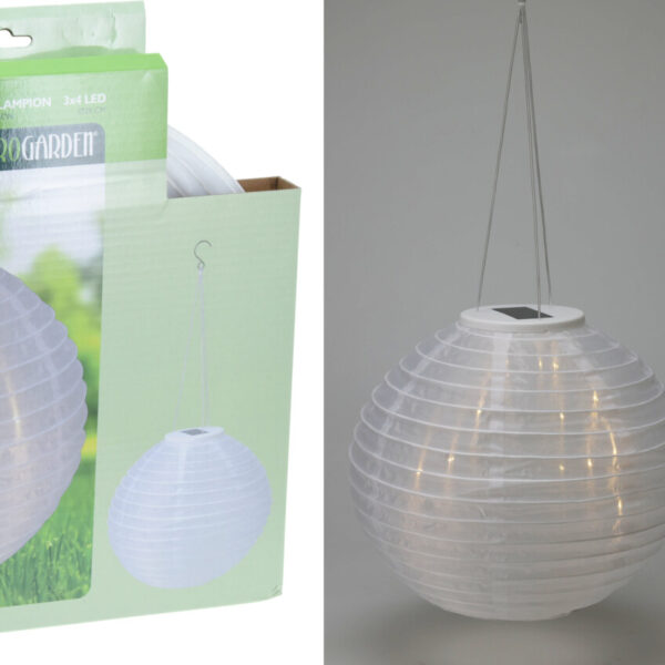 Lampa solarna kula biała