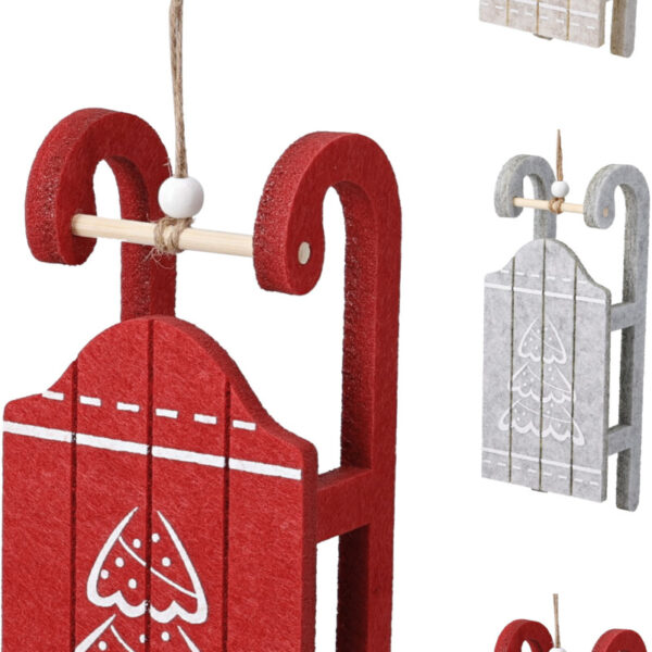Zawieszka sanie 24 cm 3 kolory