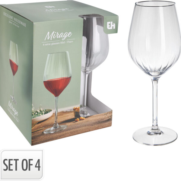 Zestaw 4 kieliszków do wina 380 ml