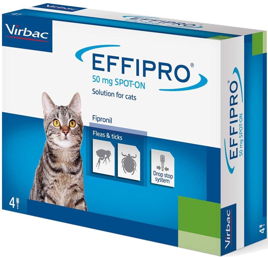 Virbac Effipro Spot-On Dla Kotów 4x0,5ml