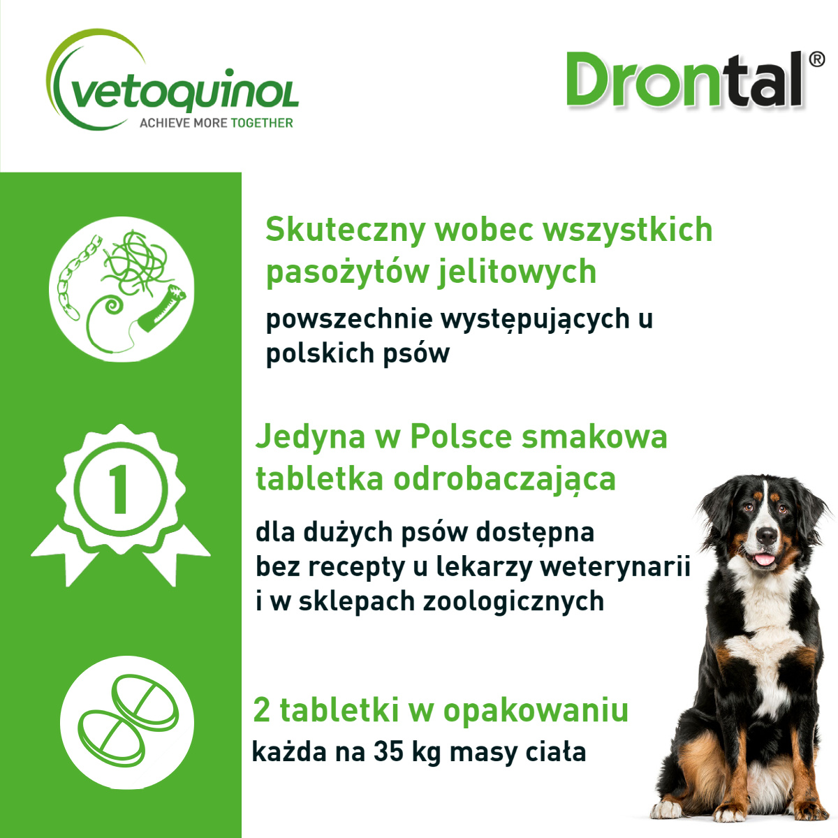 VETOQUINOL Drontal Plus Flavour 35kg Tabletki Dla Psów 2tabl.