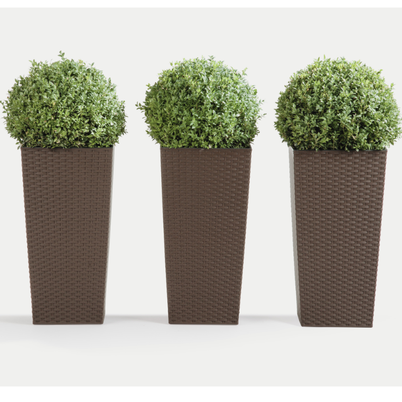 Donica FINEZJA 250x250 rattan - mokka