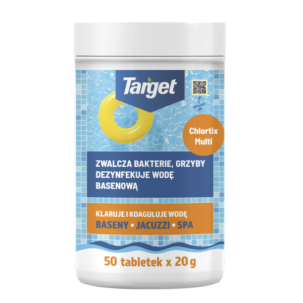 Chlortix Multi – Zwalcza Glony I Dezynfekuje Wodę Basenową (50 X 20g) 1kg