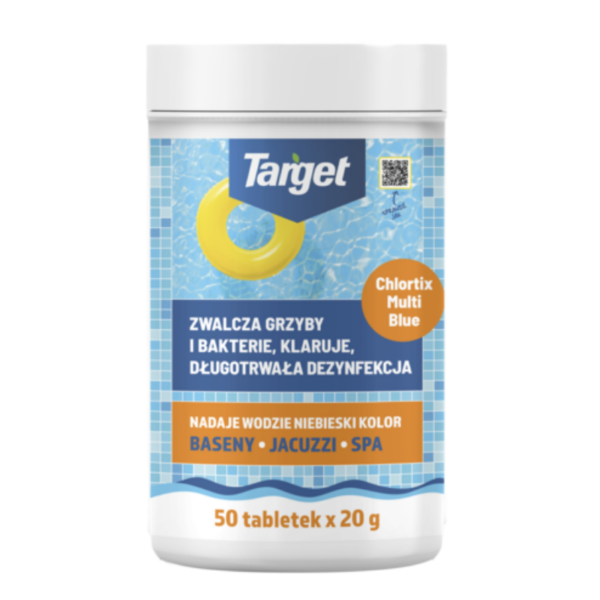 Chlortix Multi Blue – Zwalcza Glony I Dezynfekuje Wodę Basenową 1kg (50 x 20g)