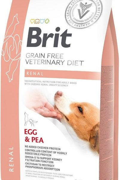 Brit Grain Free Veterinary Diets Dog Renal Jajko Z Groszkiem 2kg