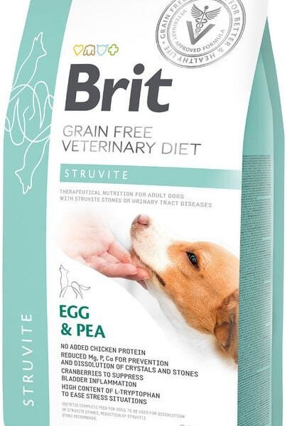 Brit Grain Free Veterinary Diet Dog Struvite Jajko Z Groszkiem 2kg