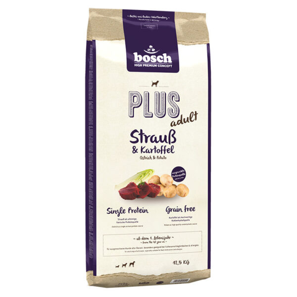 BOSCH Plus Adult Struś & Ziemniaki 12,5kg