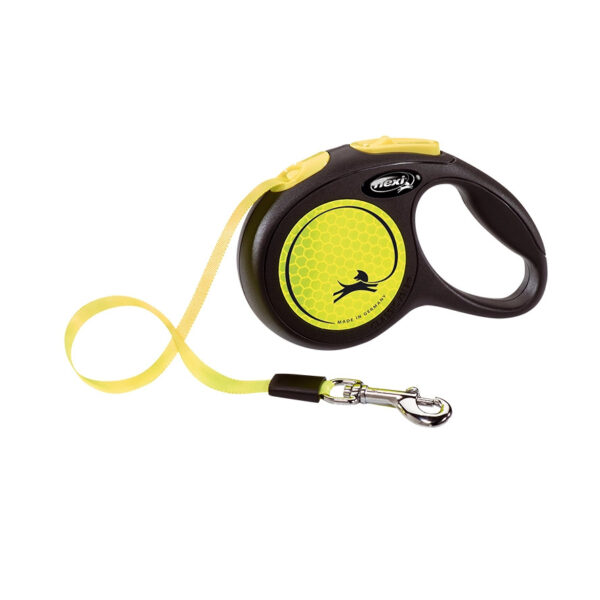 Flexi Smycz New Classic L Taśma 5m Do 50kg Żółty Neon