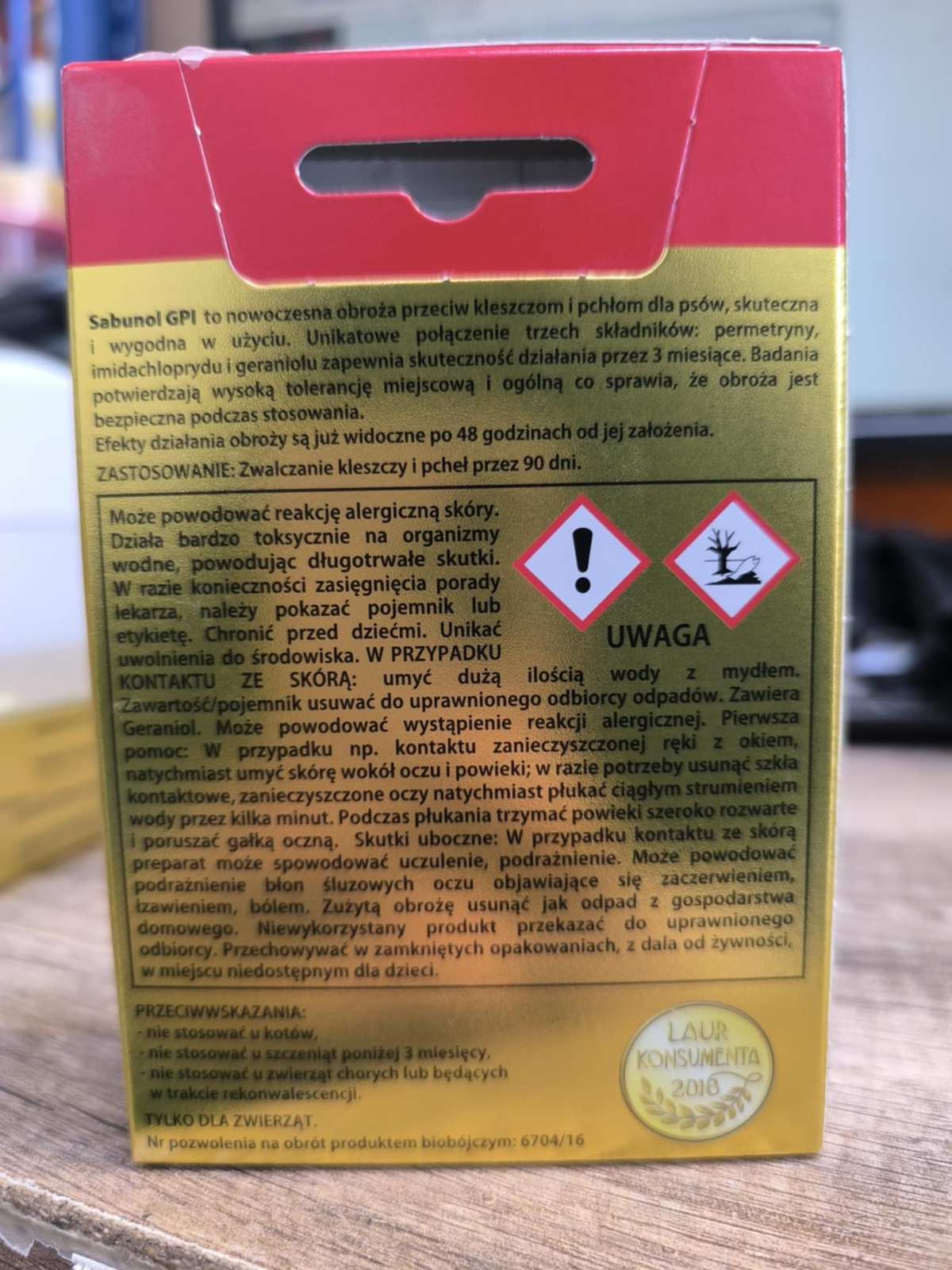Laboratorium DermaPharm Sabunol Ozdobna Czarna Obroża Dla Yorków 35 cm