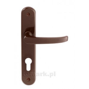 Klamka malowana brązowa 72mm WC