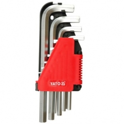 Klucze HEX zestaw 10-CZĘŚCIOWY 2,0-12mm CR-V