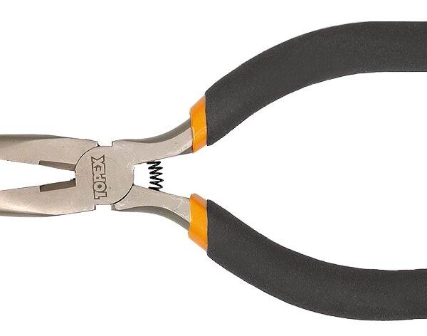 Szczypce wydłużone wygięte 130mm precyzyjne
